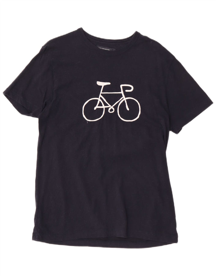 French Connection Herre Regular Fit Grafisk T-shirt Top Medium Navy Blue