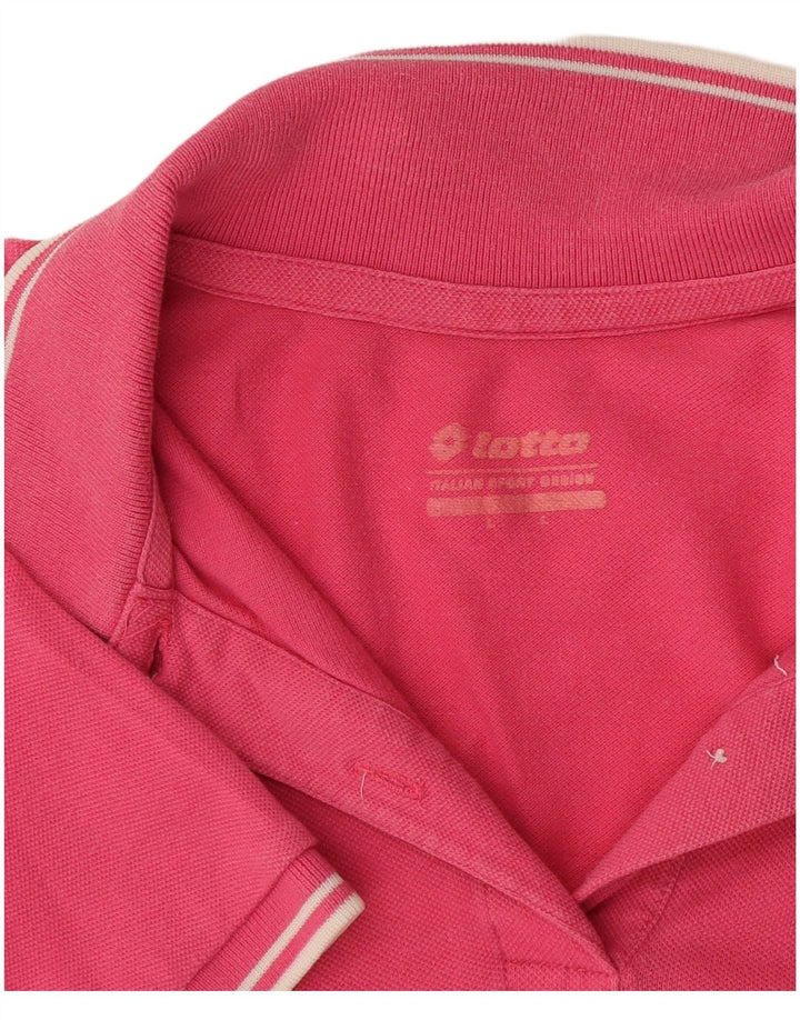 Lotto Dame Polo Shirt UK 14 Large Pink