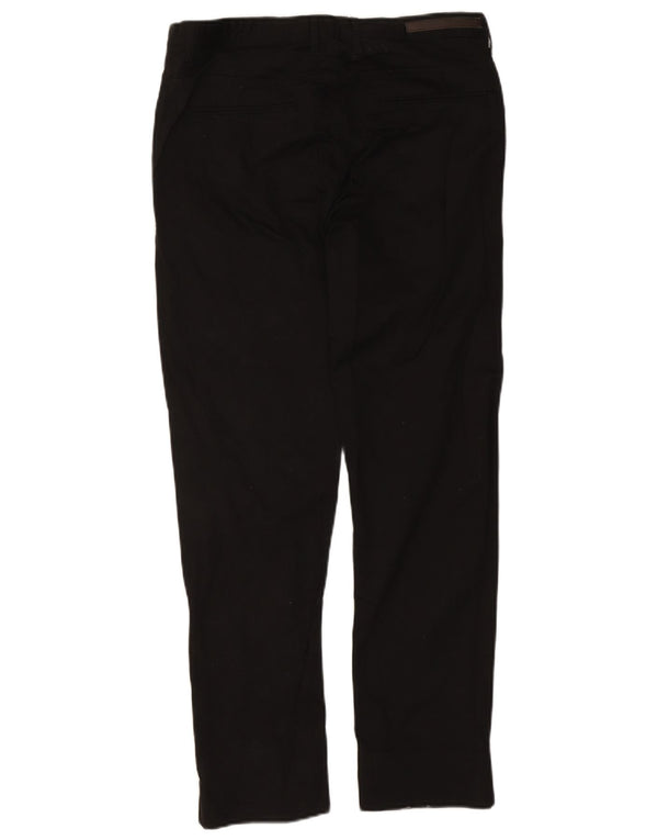 Zara Herre Lige Chinobukser EU 42 Large W32 L29 Sort Bomuld