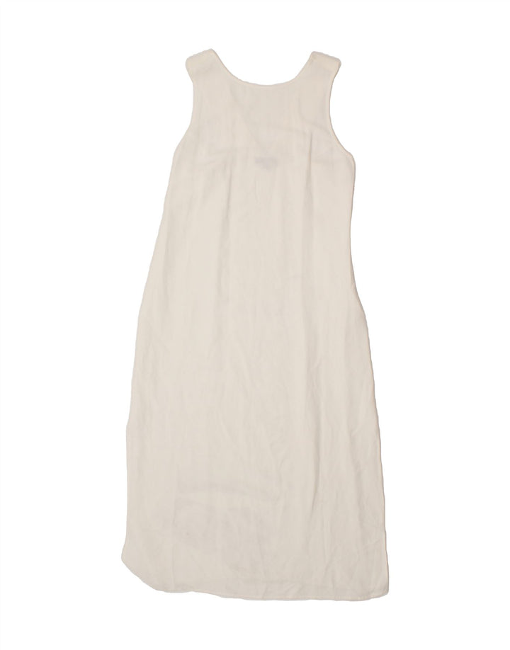 MASSIMO DUTTI Womens Sleeveless Maxi Dress EU 36 XS White Vintage Massimo Dutti and Second-Hand Massimo Dutti from Messina Hembry 