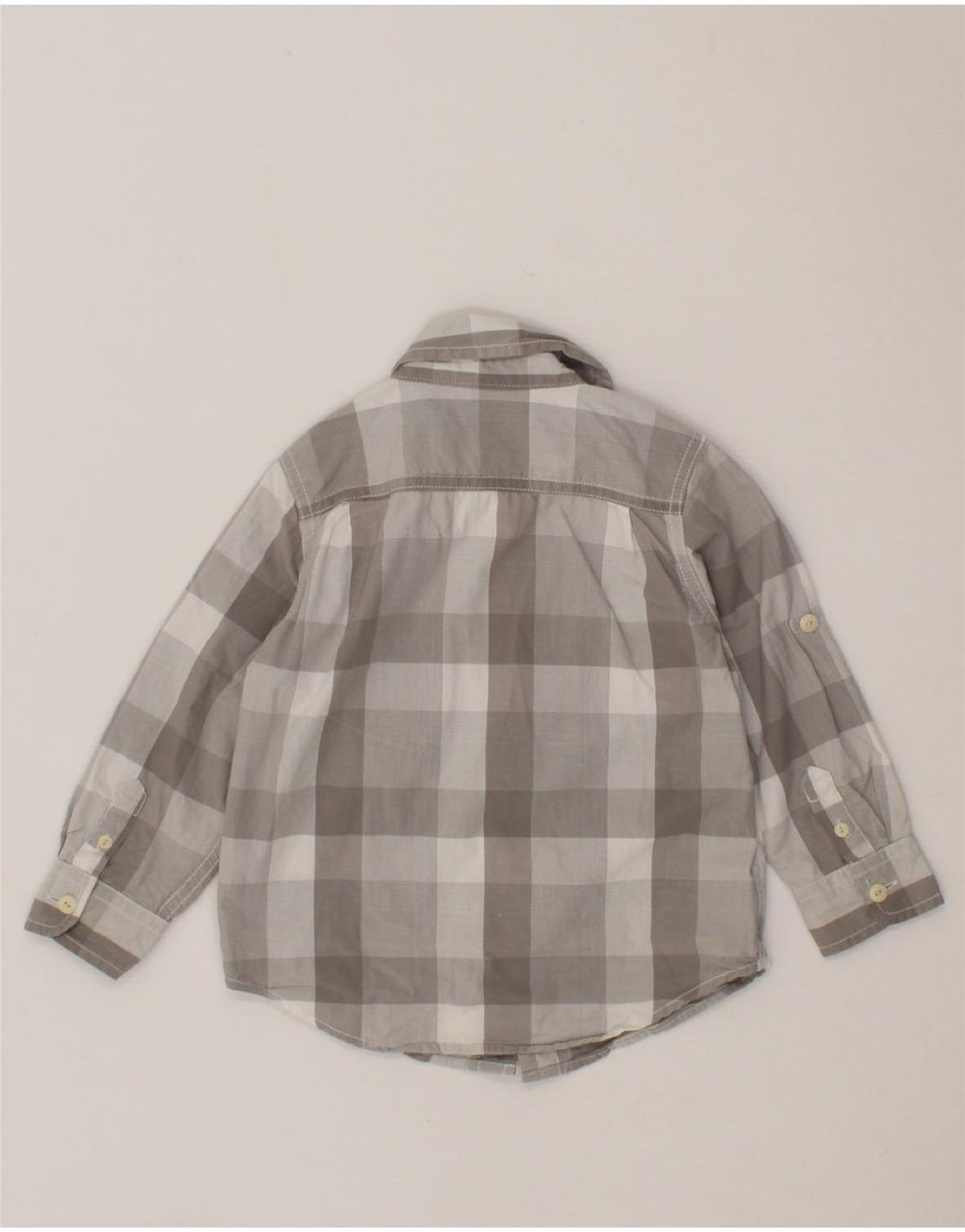 GAP Boys Shirt 2-3 Years Grey Check Cotton Vintage Gap and Second-Hand Gap from Messina Hembry 