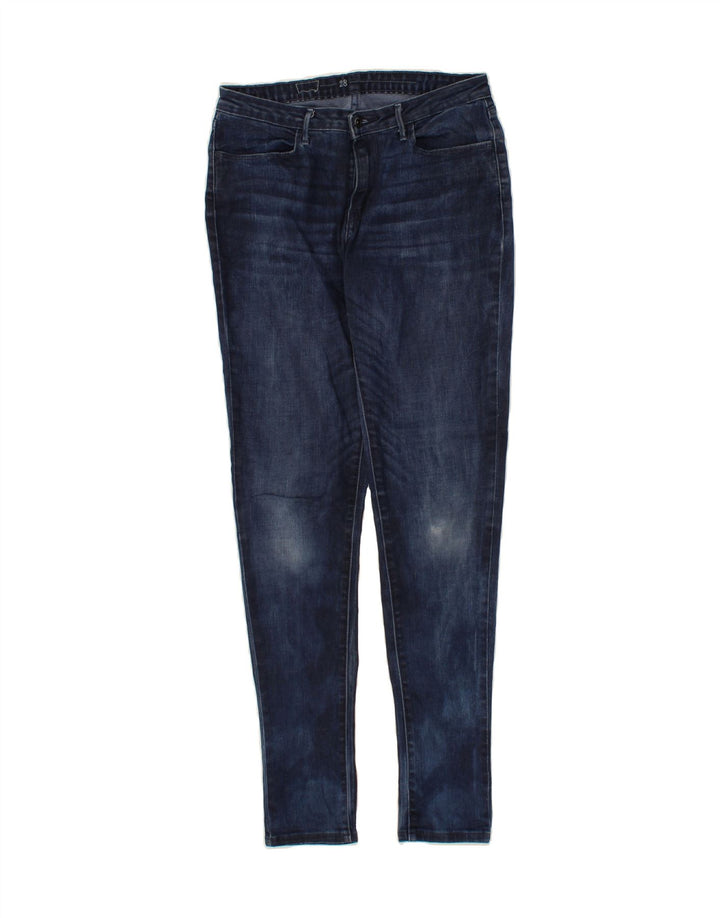 LEVI'S Womens Skinny Jeans W28 L30 Navy Blue Cotton Vintage Levi's and Second-Hand Levi's from Messina Hembry 