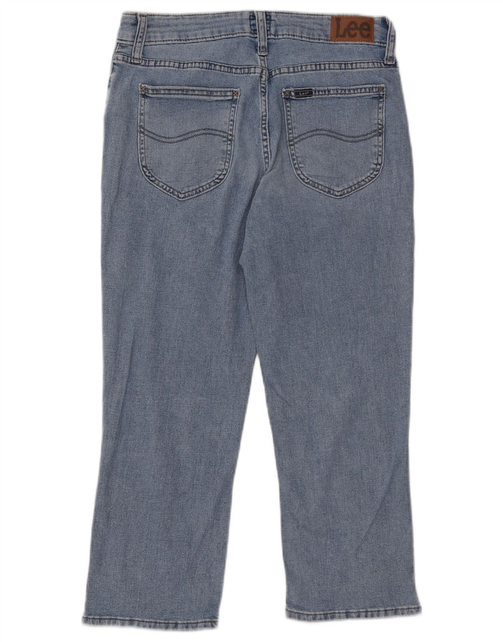 LEE Dame Capri Jeans US 8 Medium W32 L22 Blå Bomuld