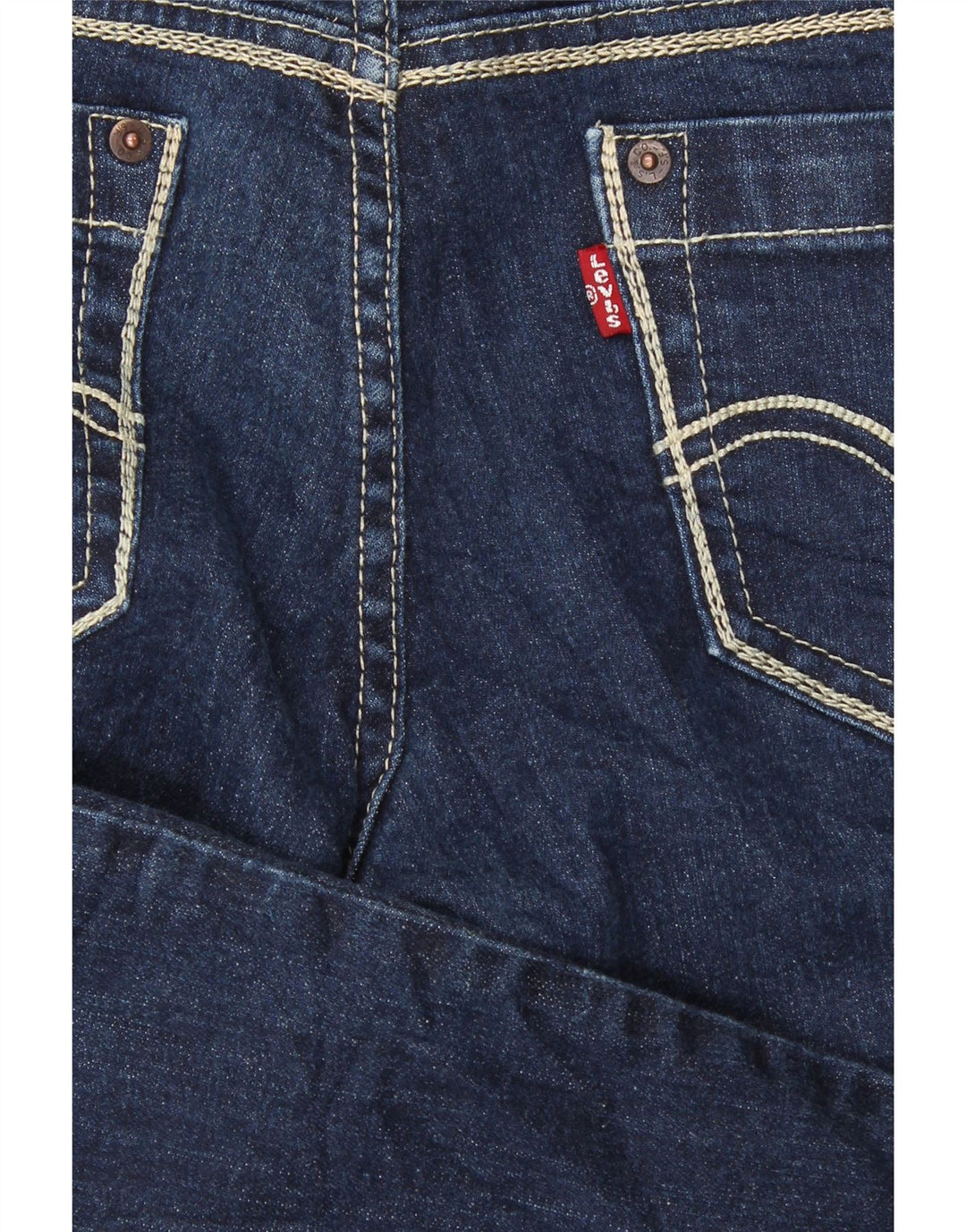 LEVI'S Womens Too Superlow Slim Jeans US 11 Large W30 L32 Blue Cotton Vintage Levi's and Second-Hand Levi's from Messina Hembry 