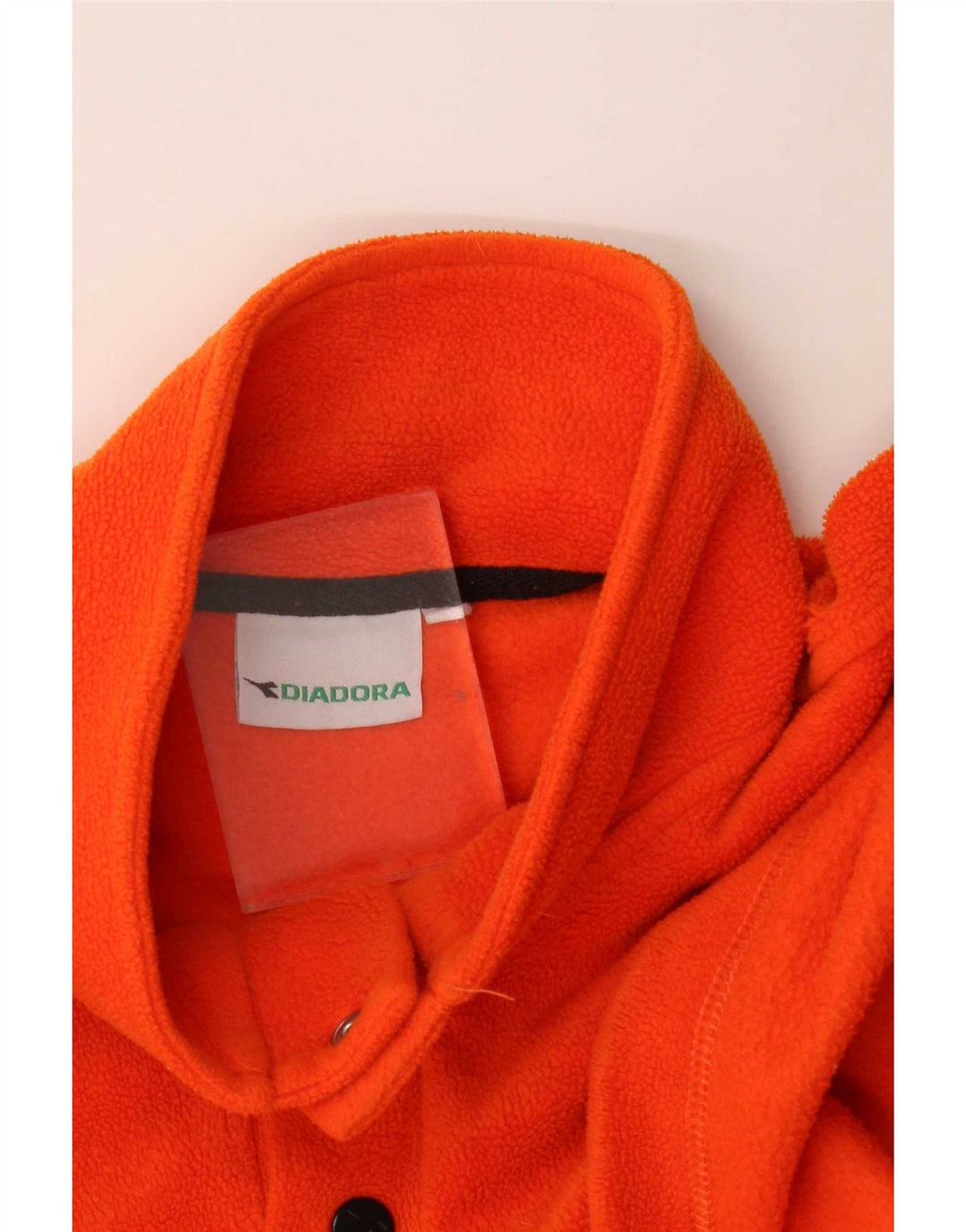 Diadora Herre Button Neck Fleece Jumper XL Orange