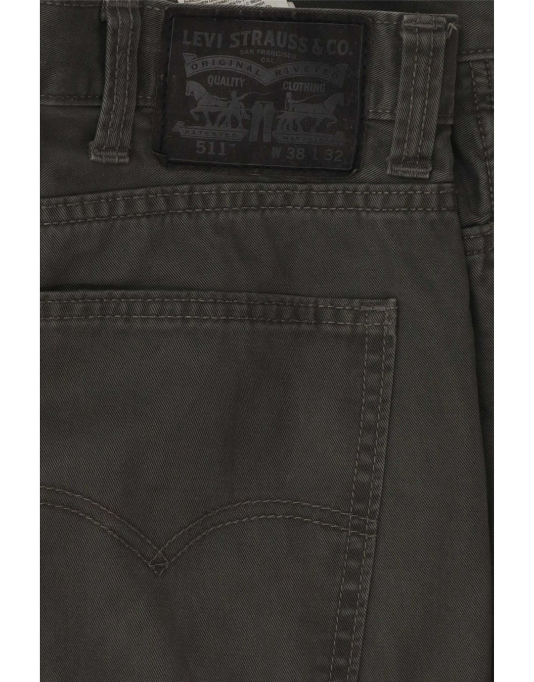 Levi's Herre 511 Slim Casual Bukser W38 L32 Grå Bomuld