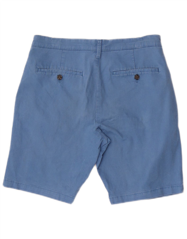 Marks & Spencer Chino Shorts til mænd W30 Medium Blue Bomuld