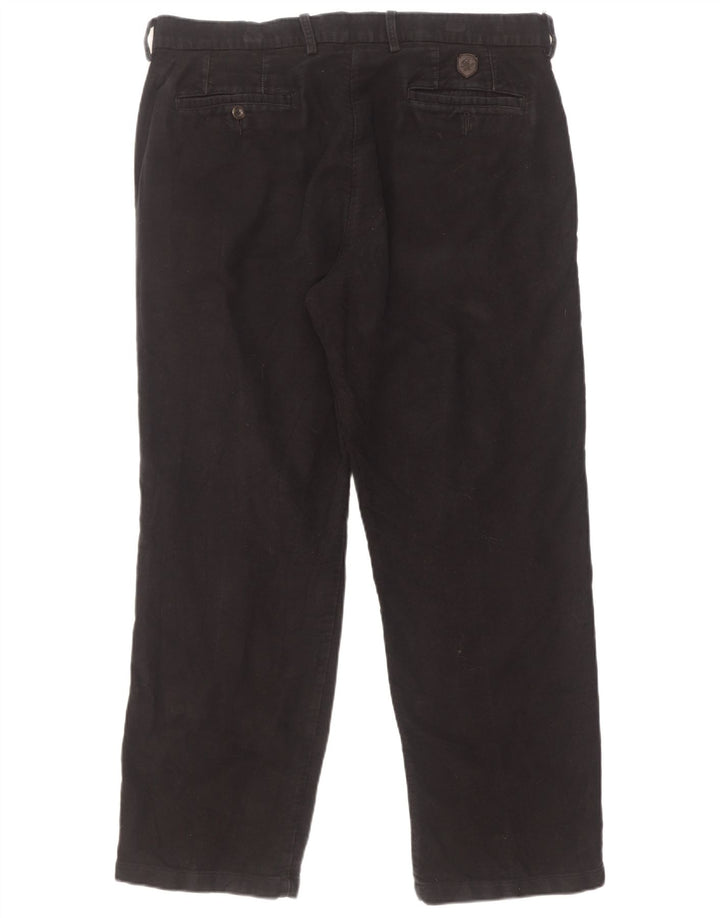 Marks & Spencer Herre Blue Harbor Lige Chinobukser W36 L29 Sort
