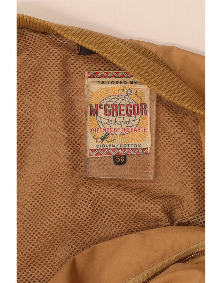 MC Gregor Herre Bomberjakke IT 56 3XL Beige Bomuld