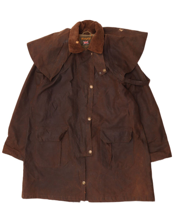 Toggi Womens Oversized Vokset Bomuld Overfrakke UK 16 Large Brown