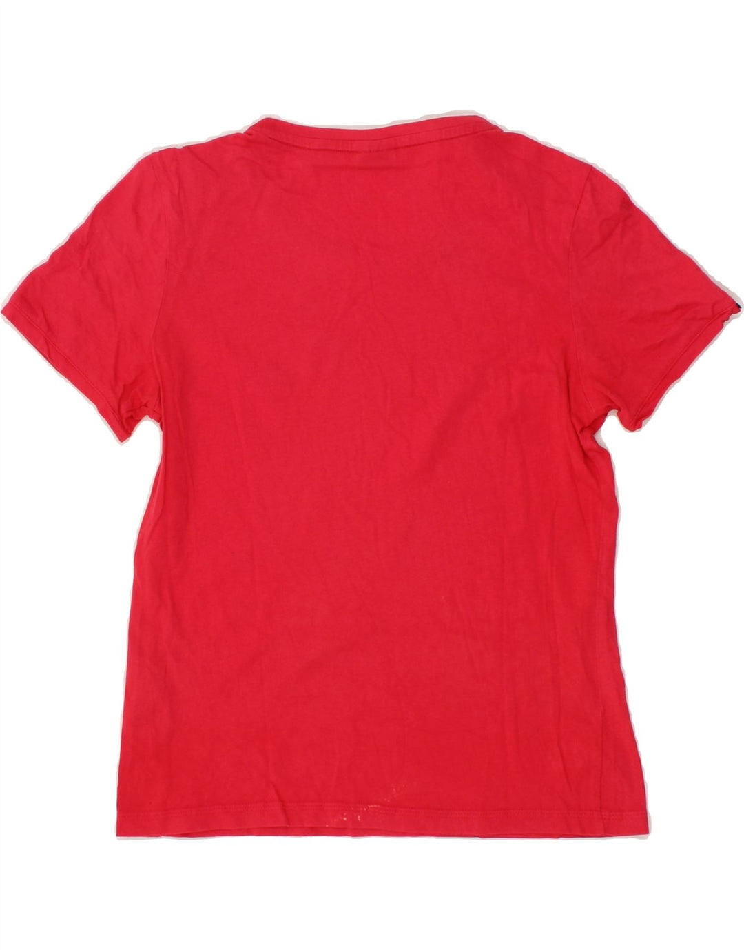 ADIDAS Womens T-Shirt Top UK 14 Medium Red Cotton Vintage Adidas and Second-Hand Adidas from Messina Hembry 