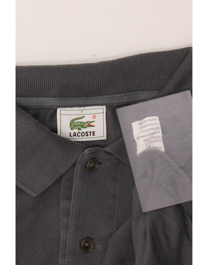 Lacoste Herre Polo Shirt Str. 7 2XL Grå Bomuld