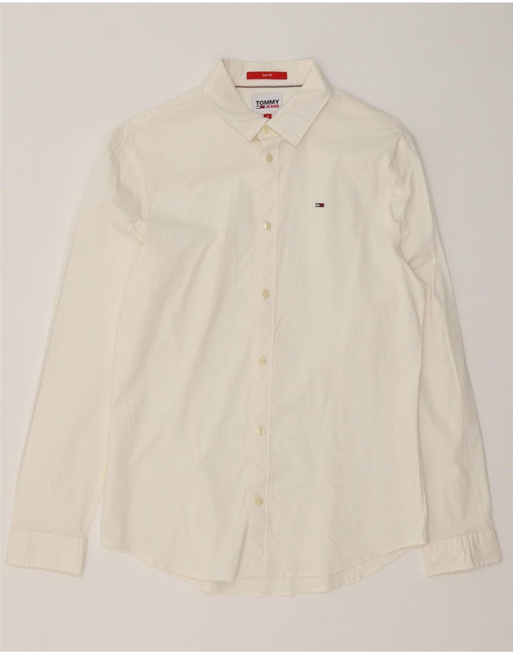 Tommy Hilfiger Herreskjorte Medium Hvid Bomuld
