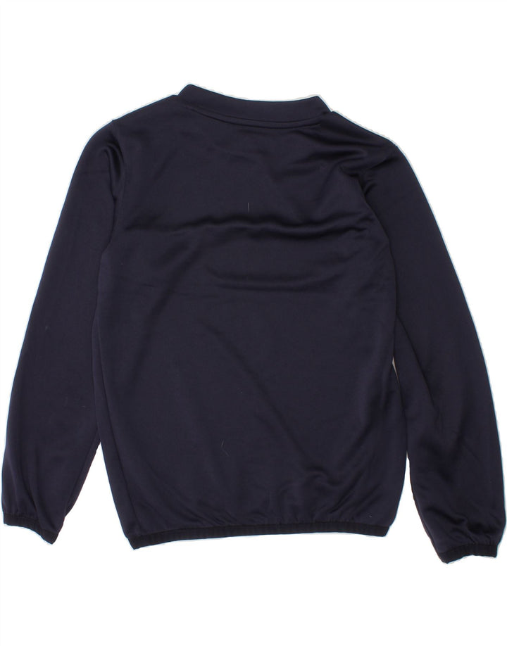 PUMA Boys Top Long Sleeve 9-10 Years Navy Blue Colourblock Polyester Vintage Puma and Second-Hand Puma from Messina Hembry 