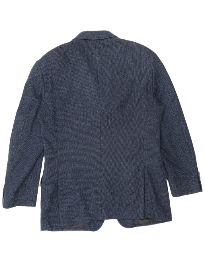 Valentino Herre 3-knaps blazerjakke UK 38 Medium marineblå sildeben
