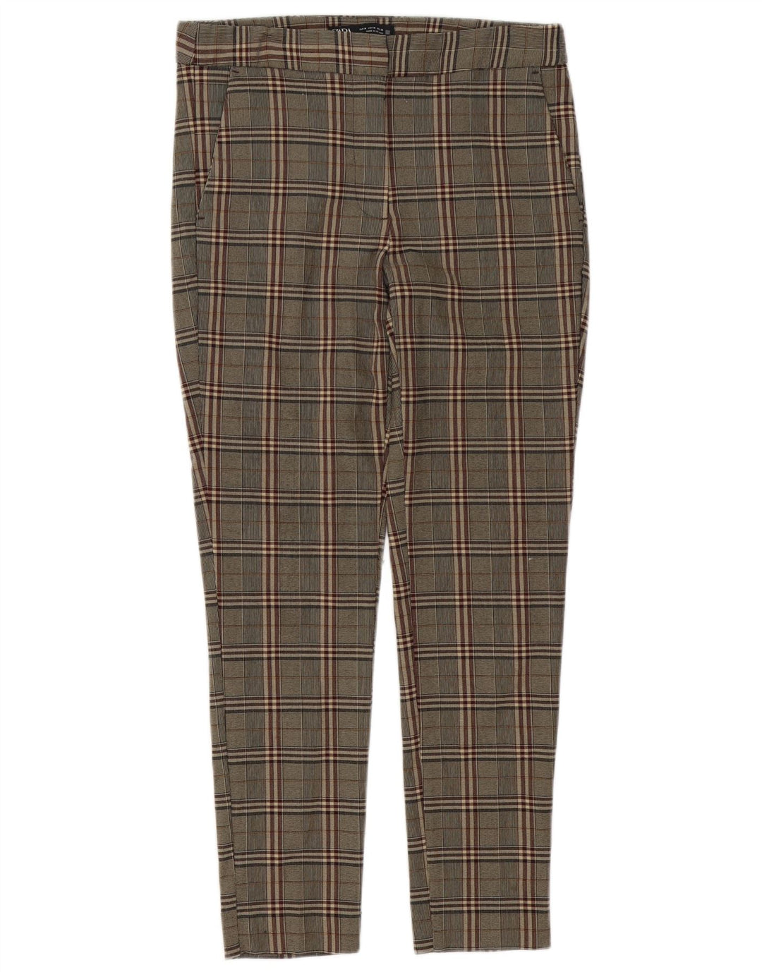 Zara Dame Slim Chino Bukser Medium W28 L27 Brun ternet