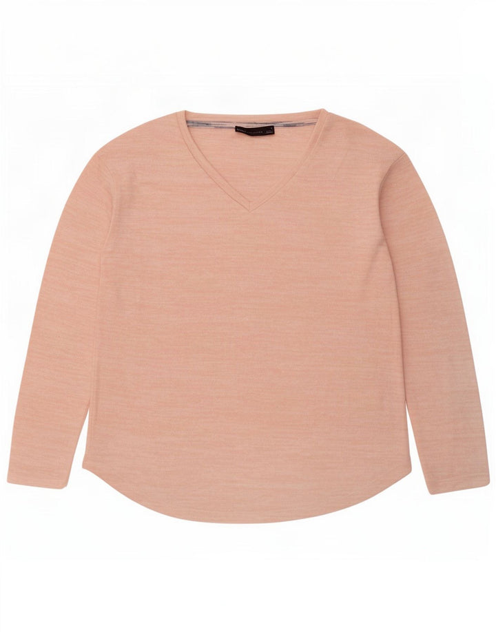 Marks & Spencer Dame Loose Fit Top Langærmet UK 8 Small Pink Polyester