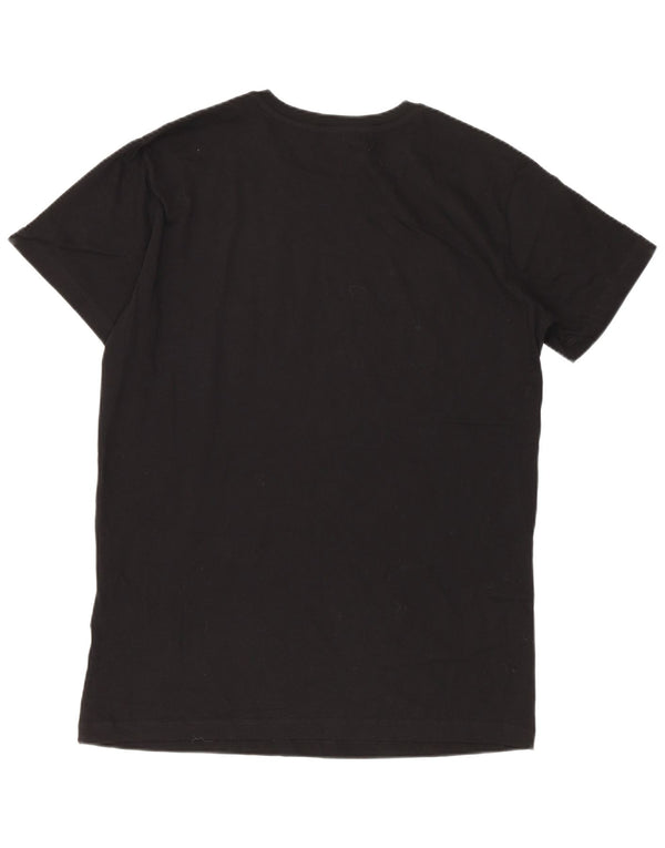 Diesel Herre grafisk T-shirt Top Lille sort bomuld