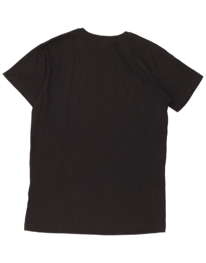 Diesel Herre grafisk T-shirt Top Lille sort bomuld