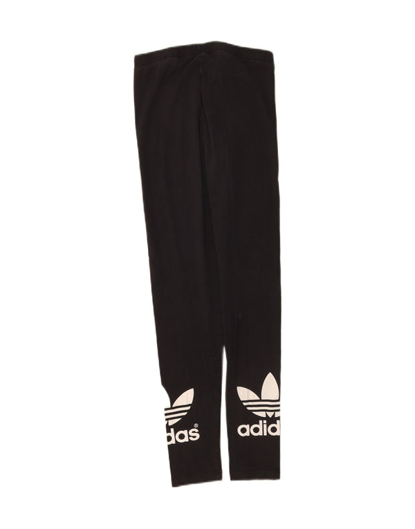 Adidas Graphic Leggings til kvinder UK 8 Small Black