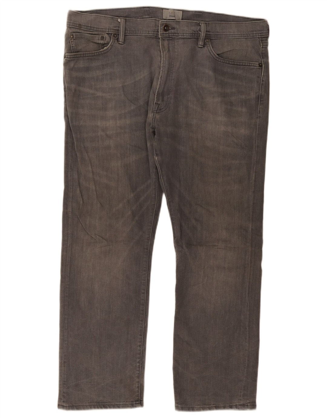 Marks & Spencer Straight Jeans til mænd W40 L29 Grå bomuld