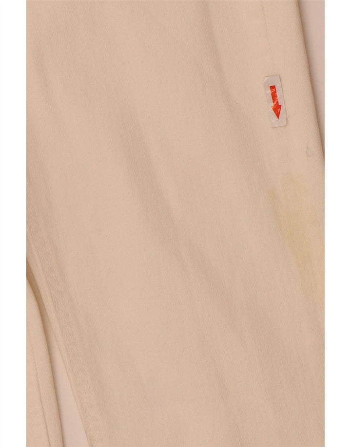 Zara Dame Flared Jeans EU 34 2XS W24 L32 Hvid Bomuld
