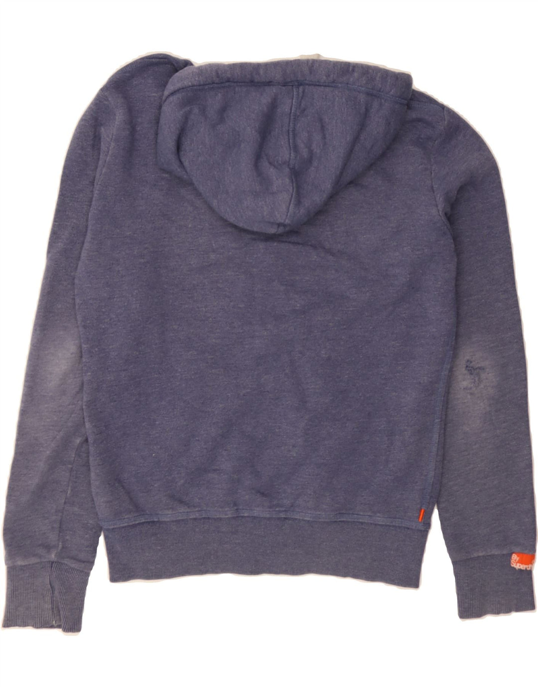 SUPERDRY Mens Zip Hoodie Sweater Medium Blue Cotton Vintage Superdry and Second-Hand Superdry from Messina Hembry 