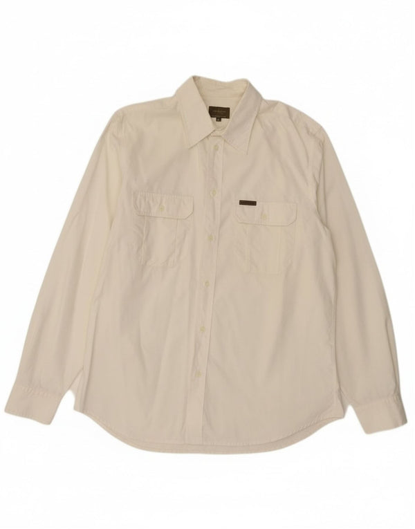 Calvin Klein Herreskjorte XL Off White Bomuld