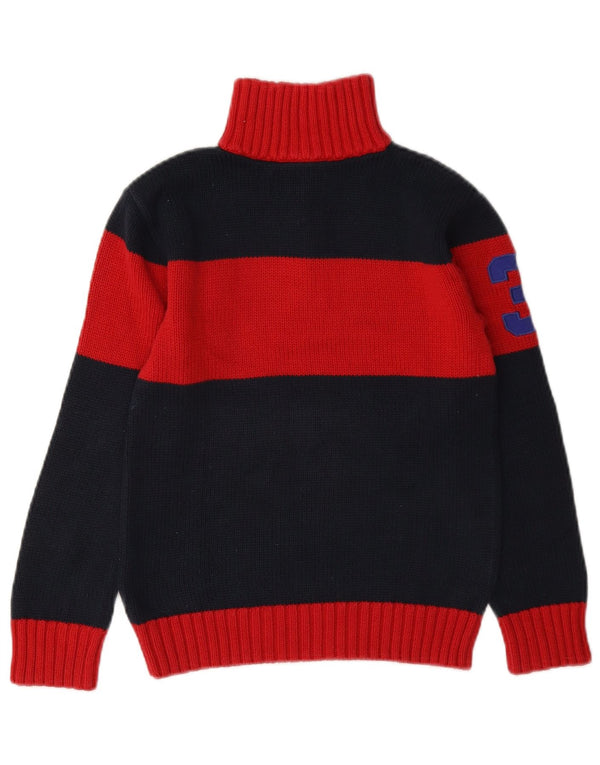 Polo Ralph Lauren drenge lynlås-hals sweater 7-8 år lille marineblå