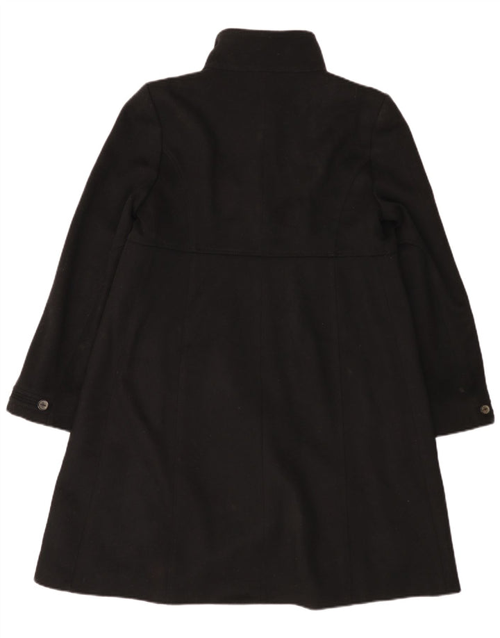 Zara Dame Dobbeltradet Frakke UK 14 Medium Sort