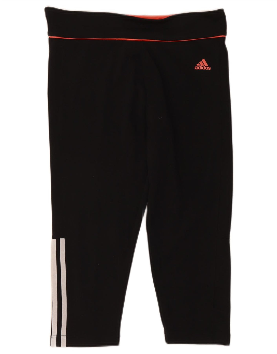 Adidas Dame Climalite Capri Leggings UK 12/14 Medium Black Polyester