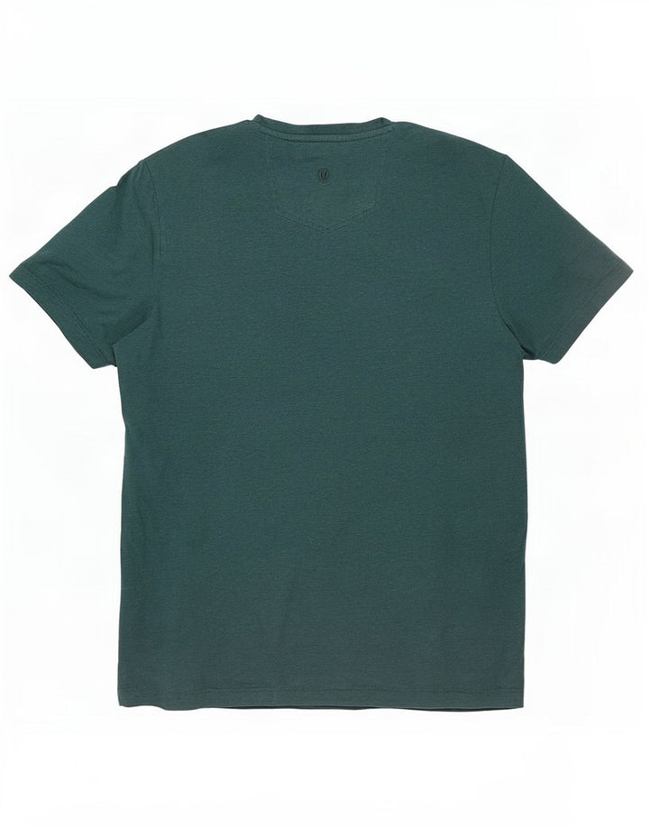 Fat Face Herre Grafisk T-Shirt Top Stor Grøn Bomuld