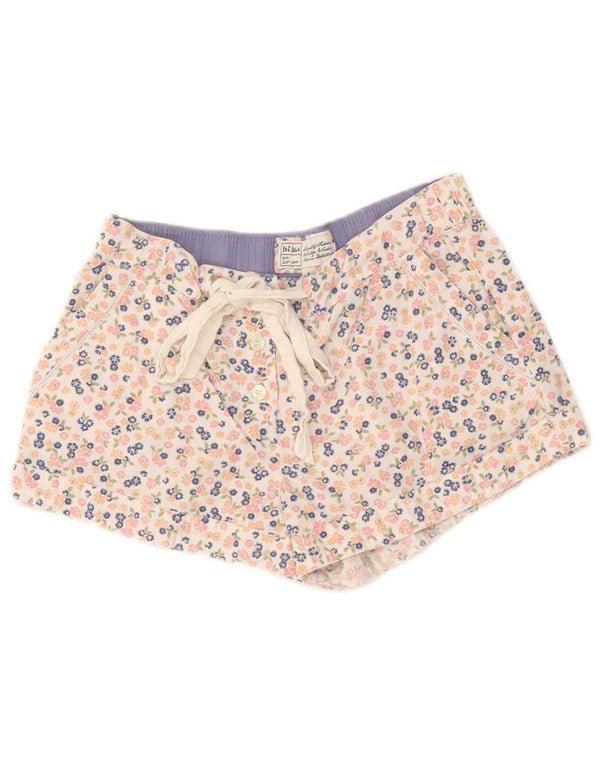 Fat Face Dame Casual Shorts UK 8 Small W32 Multicolored Floral Bomuld