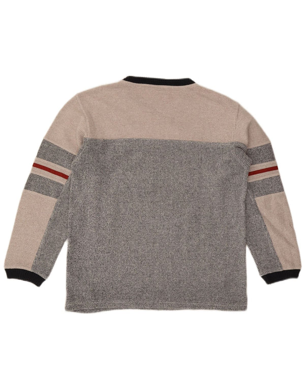 Fila Boys Sweatshirt Jumper 13-14 år Stor Grå Colourblock
