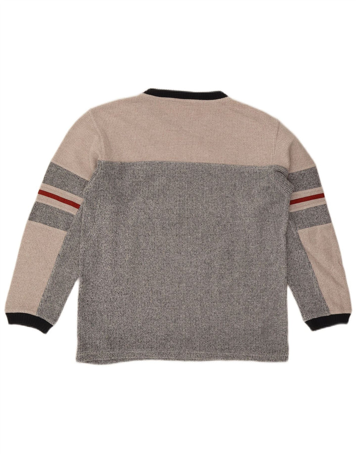 Fila Boys Sweatshirt Jumper 13-14 år Stor Grå Colourblock