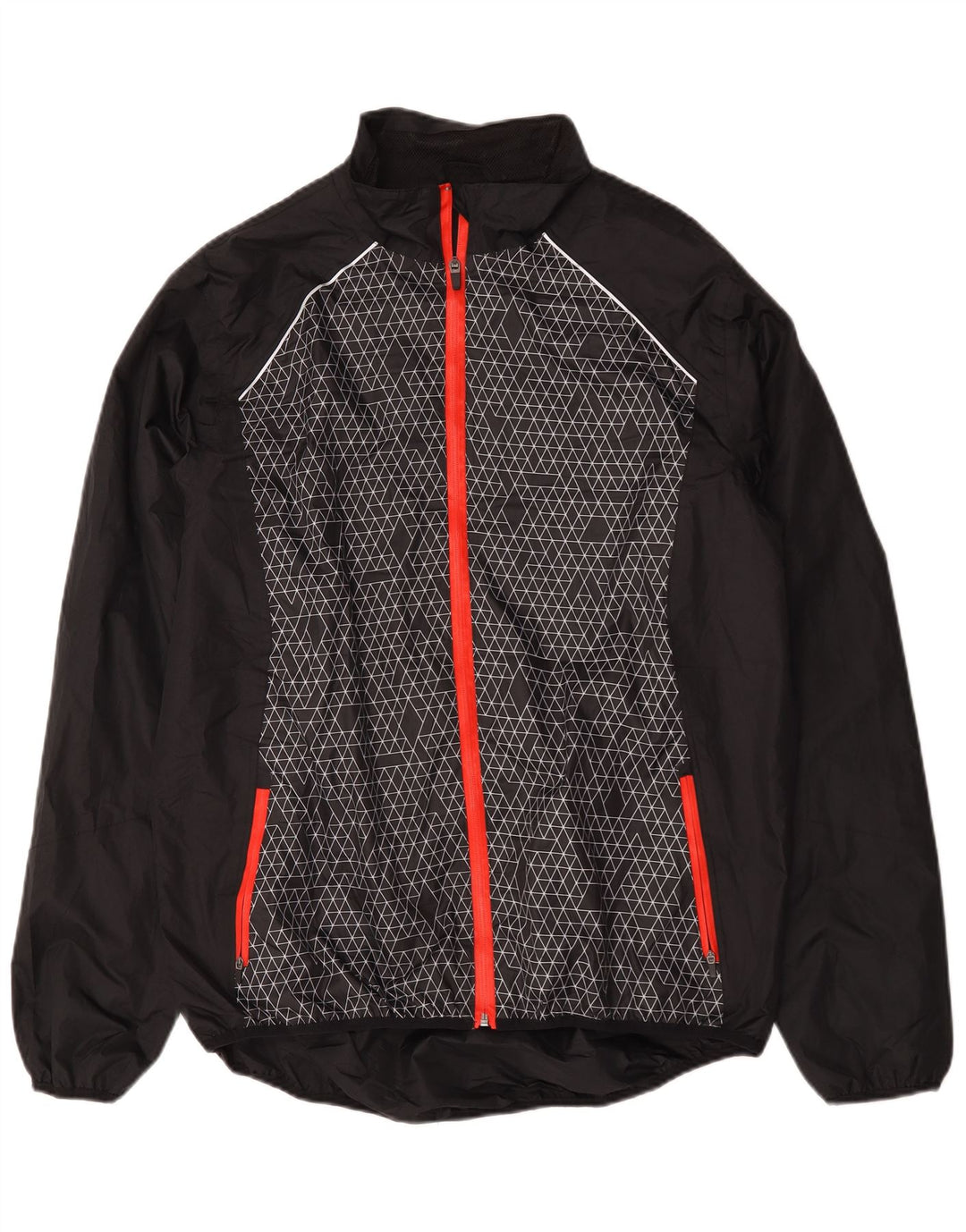 Crivit Regnjakke til mænd UK 46/48 XL Sort Geometrisk Polyester