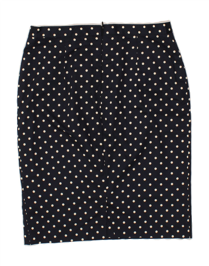 VINTAGE Womens Pencil Skirt W30 Medium Navy Blue Polka Dot Vintage Vintage and Second-Hand Vintage from Messina Hembry 