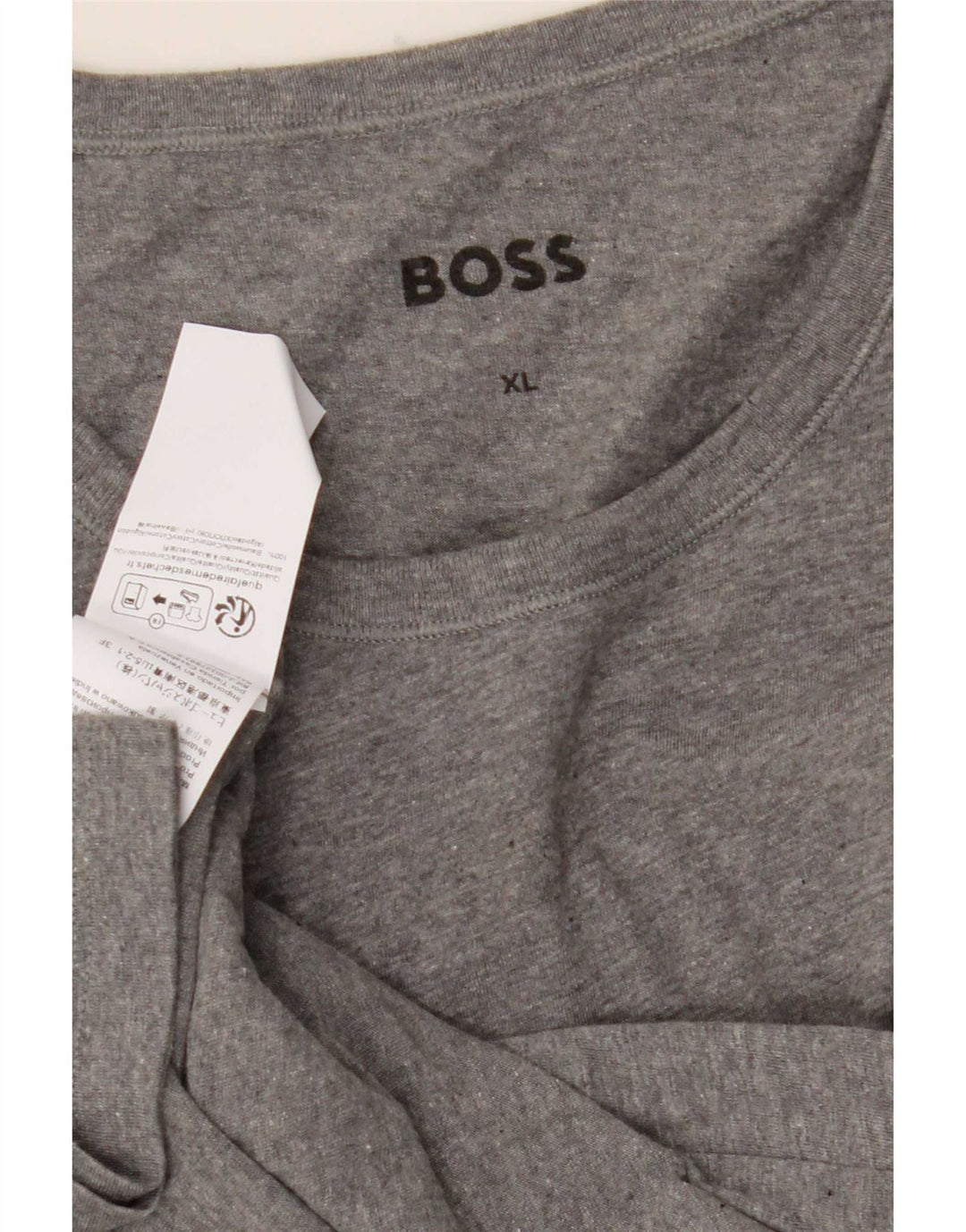 Hugo Boss Herre T-Shirt Top XL Grå Bomuld