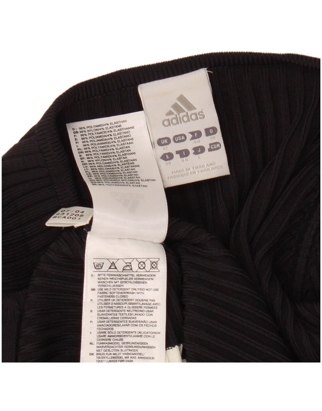ADIDAS Dame Cardigan Sweater UK 12 Medium Sort Nylon