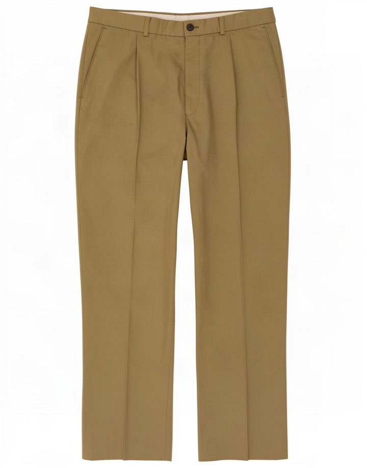 Marks & Spencer Herre Pegged Casual Bukser W34 L31 Khaki Polyester