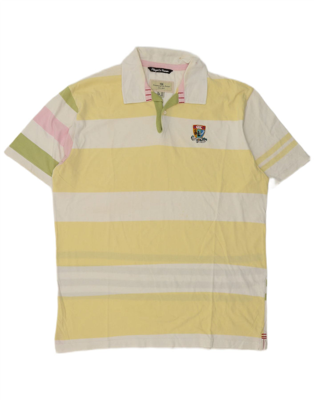 Canterbury Rugby Polo Shirt til mænd 2XL Flerfarvet Stribet