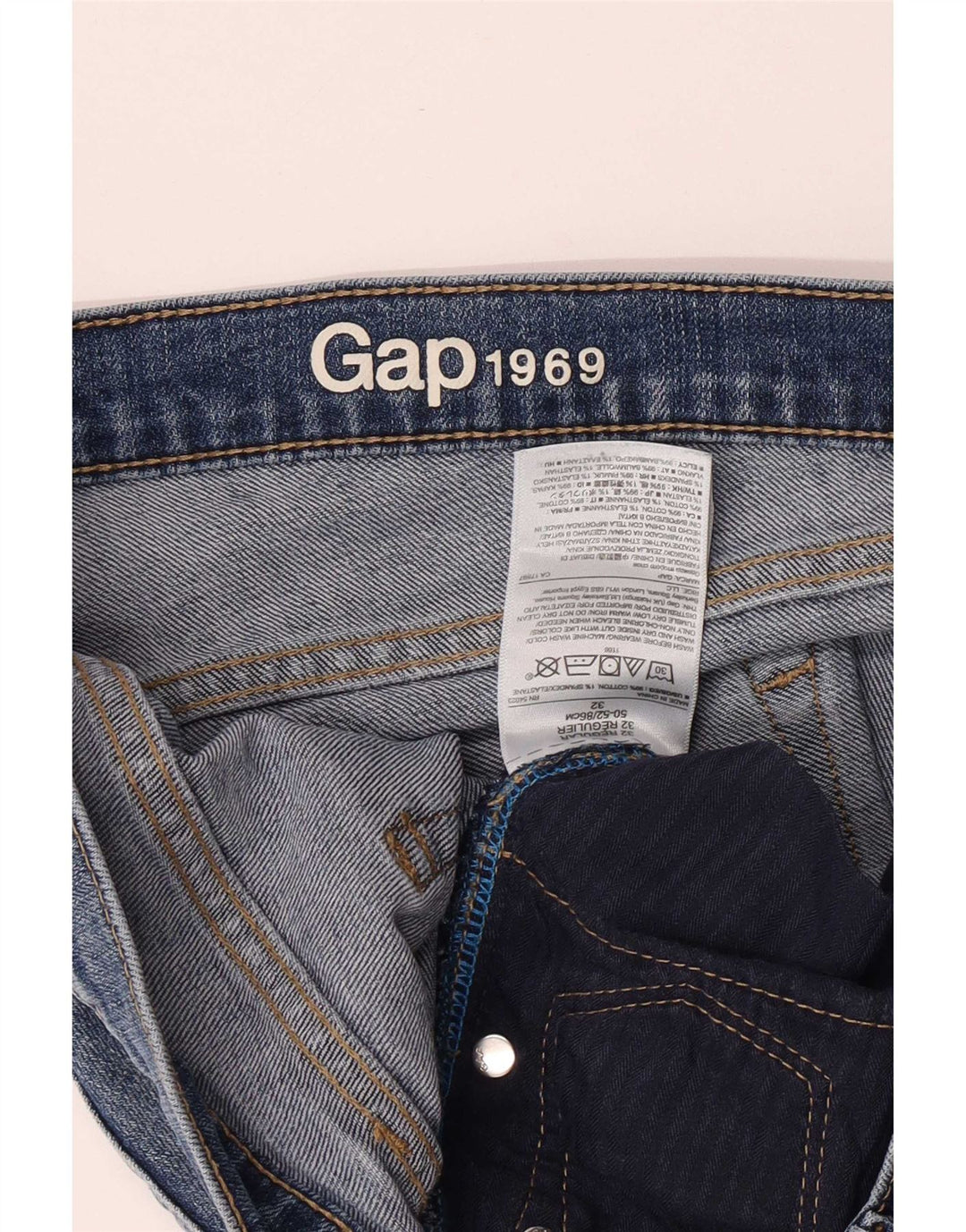 Gap Dame Slim Jeans W32 L31 Blå Bomuld