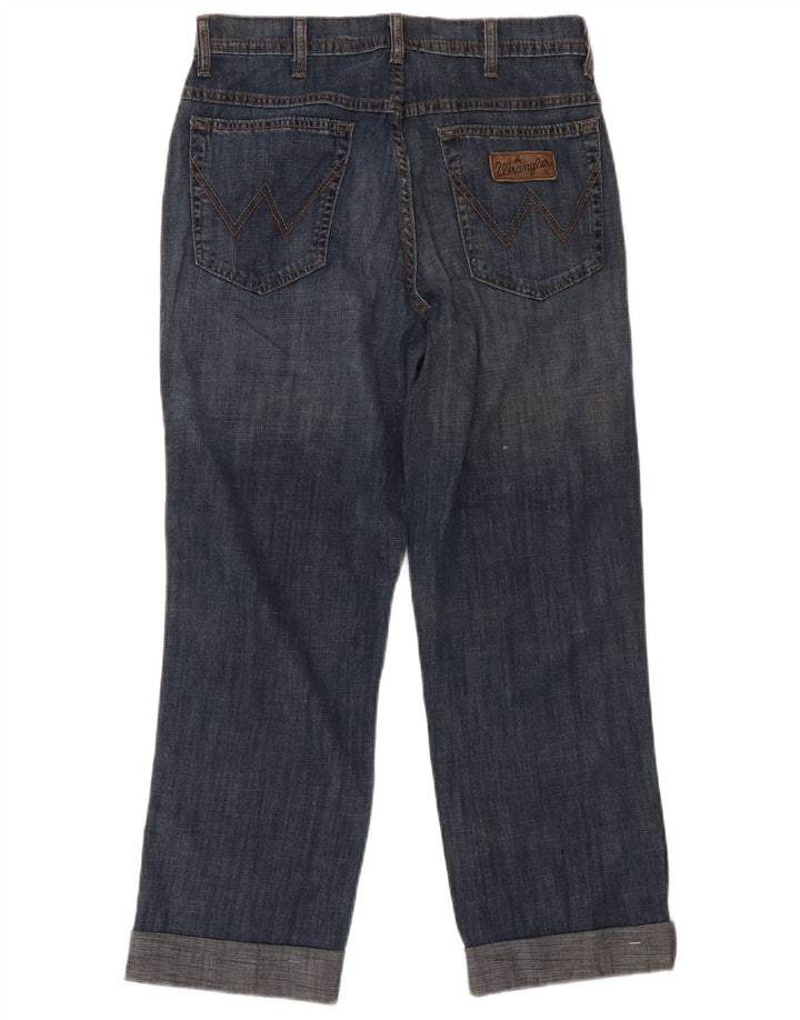 Wrangler Herre Texas Stretch Straight Jeans W32 L36 Blå Bomuld