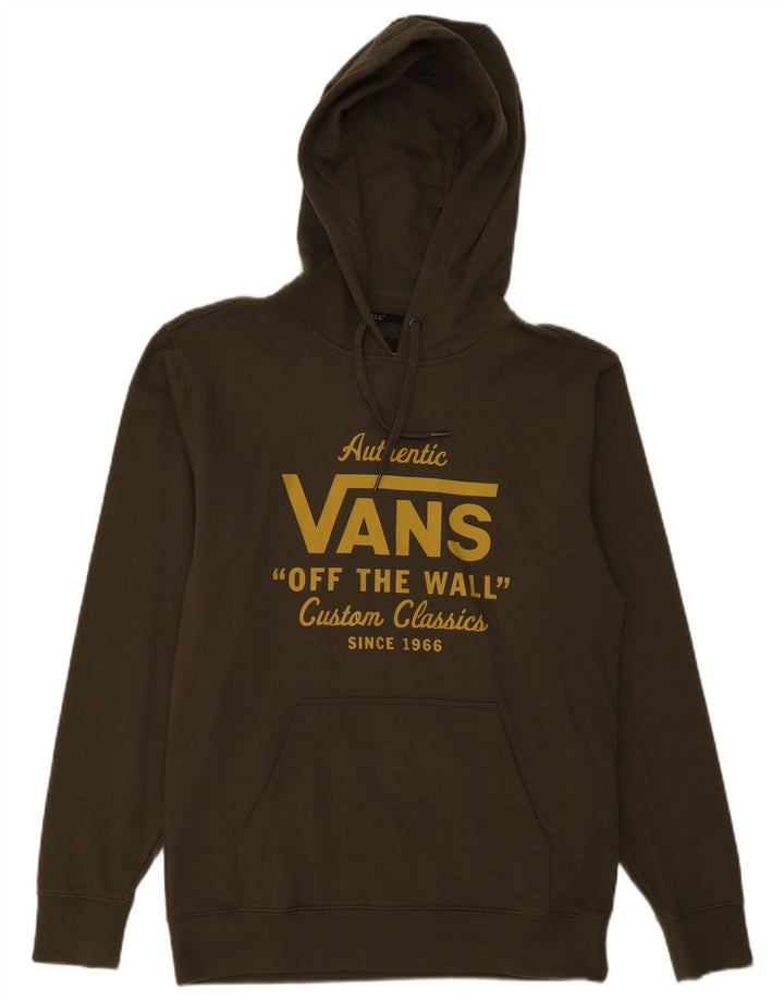 Vans Grafisk hættetrøje til mænd Small Khaki Bomuld