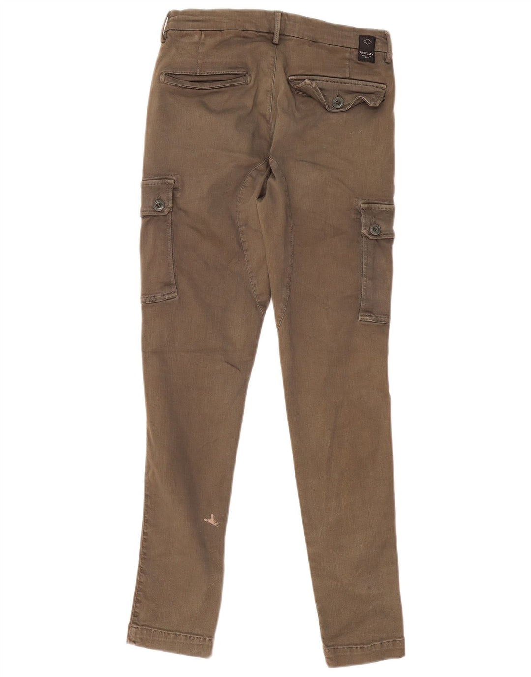 Replay Herre Slim Cargo Bukser W29 L29 Khaki Bomuld