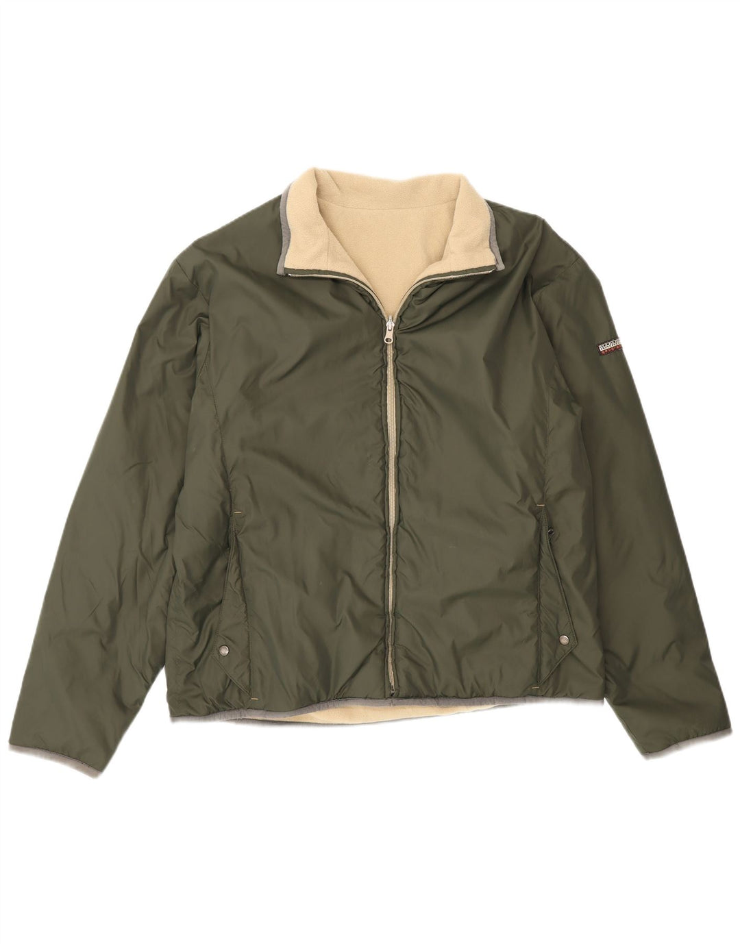 Napapijri Herre Geographic Reversible Jacket UK 40 Large Khaki