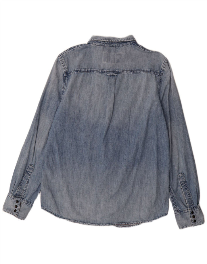 Superdry denimskjorte til mænd XL blå bomuld