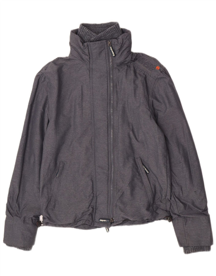 Superdry Womens The Windcheater Windbreaker Jacket UK 10 Small Grey