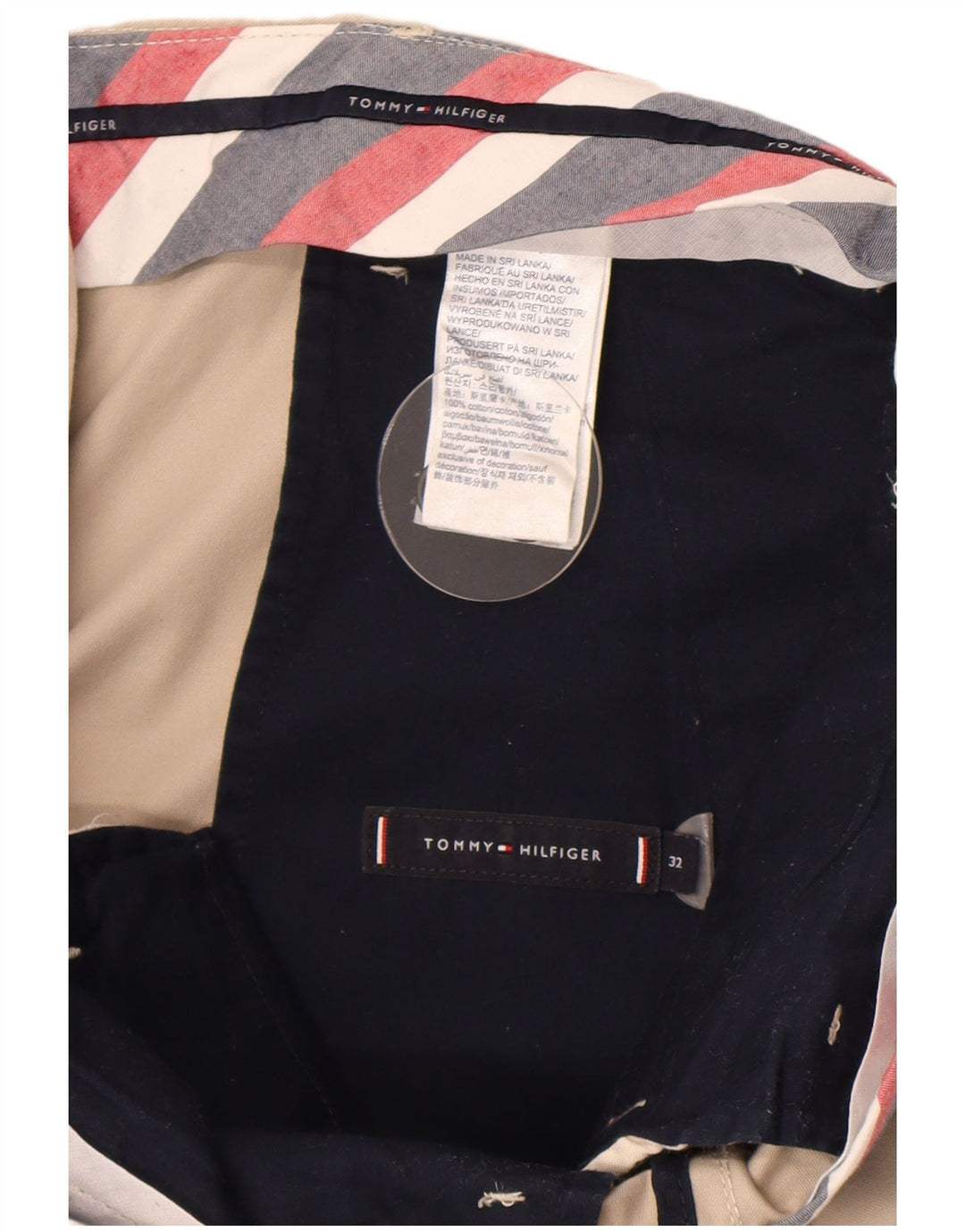 Tommy Hilfiger Herre Chino Shorts W32 Medium Beige Bomuld
