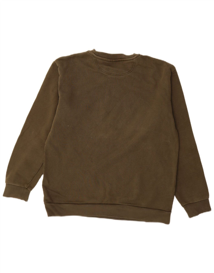 ADIDAS Grafisk sweatshirt til mænd Medium Khaki Bomuld
